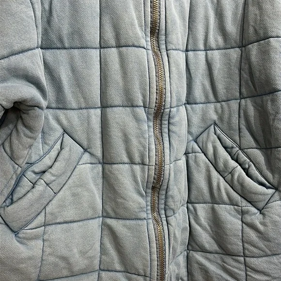 Free People Light Blue Quilted Jacket - Picture 12 of 16